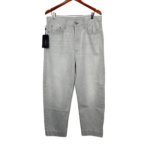 Rag & Bone 90s High Rise Jean in Anchor (Light Grey) Size 31/12 NWT $275 - Picture 4 of 16